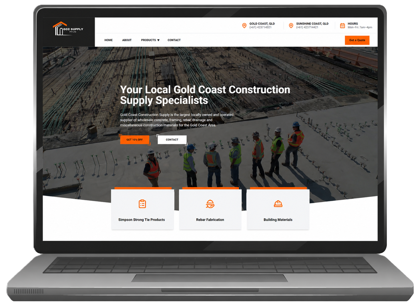 GCCON website design